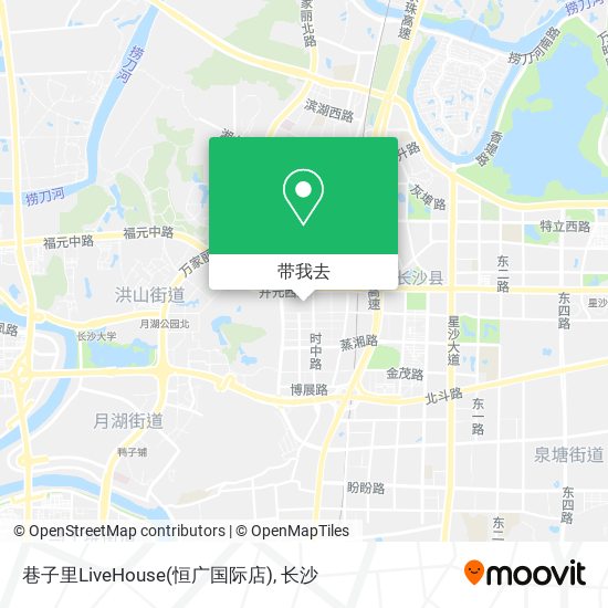 巷子里LiveHouse(恒广国际店)地图