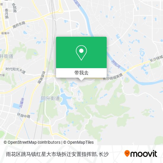 雨花区跳马镇红星大市场拆迁安置指挥部地图
