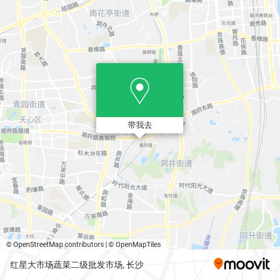 红星大市场蔬菜二级批发市场地图