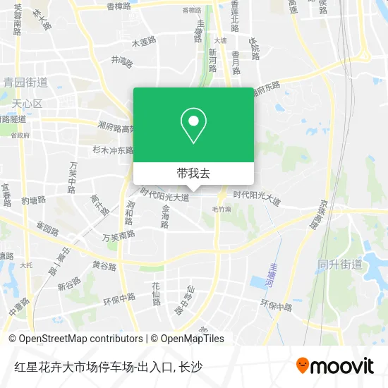 红星花卉大市场停车场-出入口地图