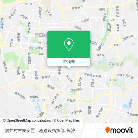洞井村村民安置工程建设指挥部地图