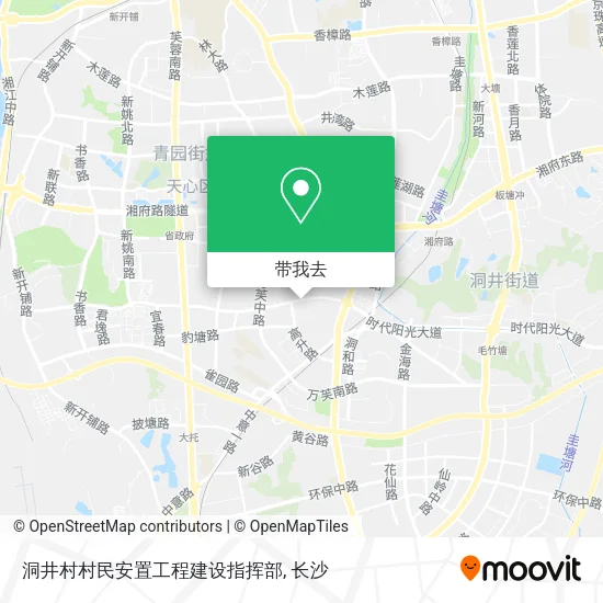洞井村村民安置工程建设指挥部地图