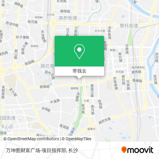 万坤图财富广场-项目指挥部地图