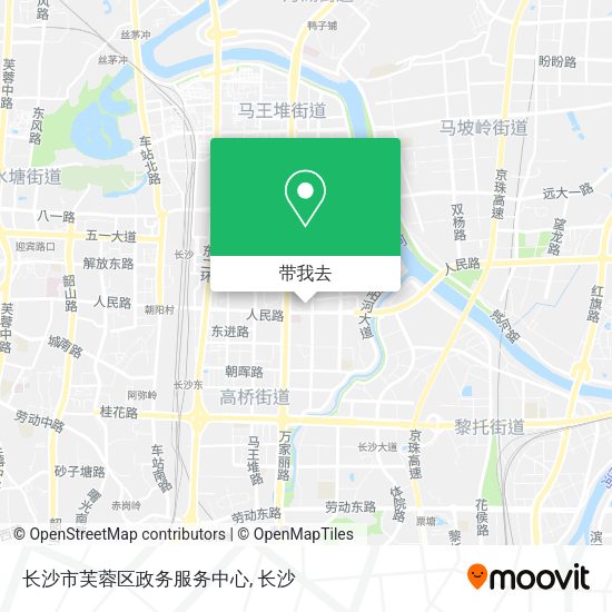 长沙市芙蓉区政务服务中心地图