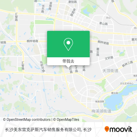 长沙美东雷克萨斯汽车销售服务有限公司地图