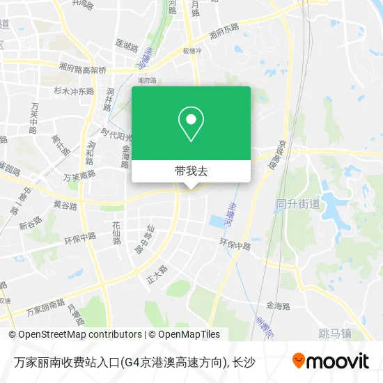 万家丽南收费站入口(G4京港澳高速方向)地图