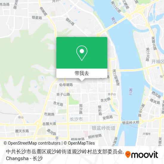 中共长沙市岳麓区观沙岭街道观沙岭村总支部委员会地图