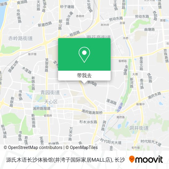 源氏木语长沙体验馆(井湾子国际家居MALL店)地图