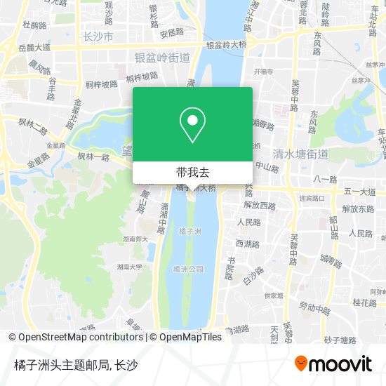 橘子洲头主题邮局地图