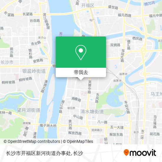 长沙市开福区新河街道办事处地图