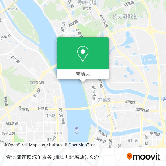 壹伍陆连锁汽车服务(湘江世纪城店)地图