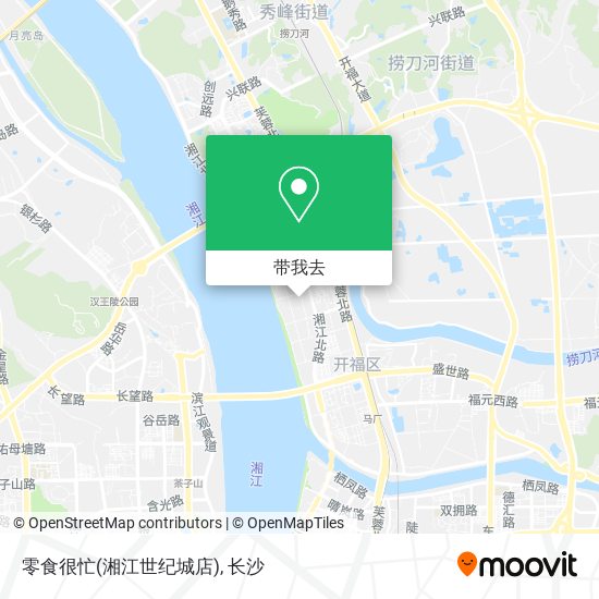 零食很忙(湘江世纪城店)地图