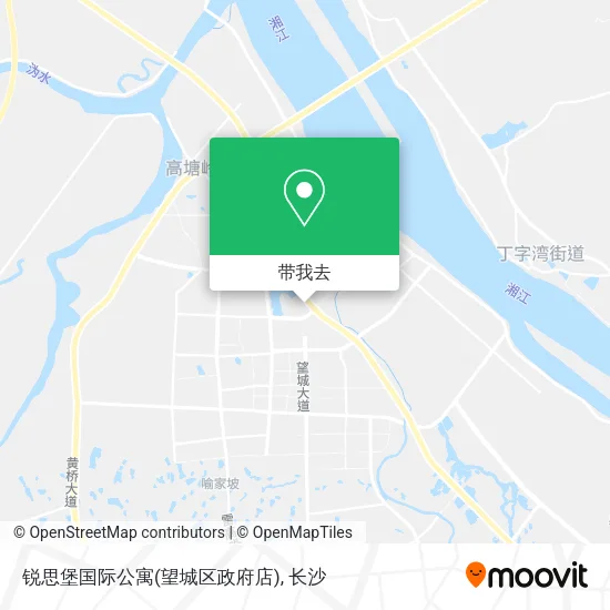 锐思堡国际公寓(望城区政府店)地图