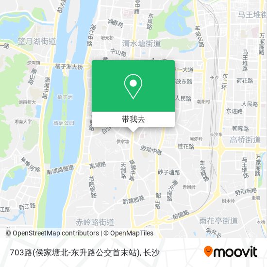 703路(侯家塘北-东升路公交首末站)地图