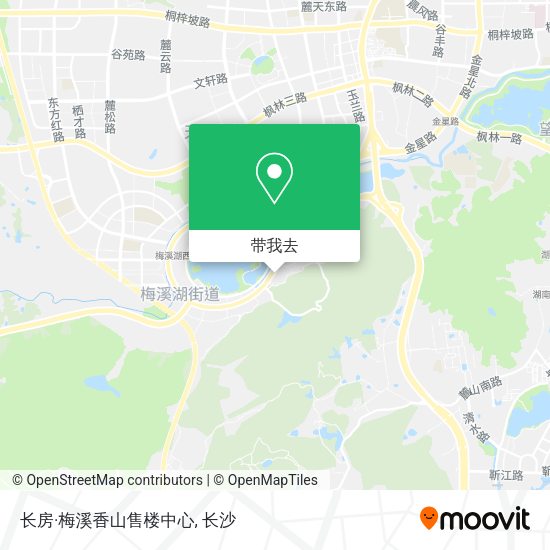 长房·梅溪香山售楼中心地图