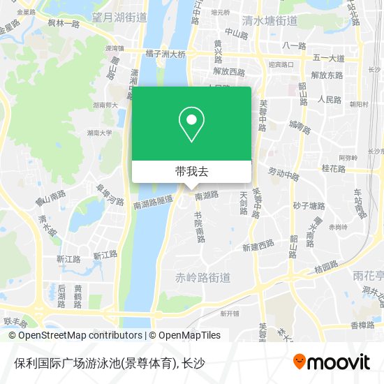 保利国际广场游泳池(景尊体育)地图