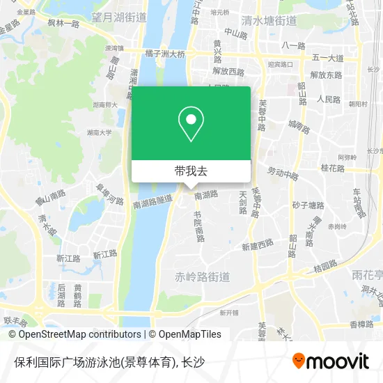 保利国际广场游泳池(景尊体育)地图