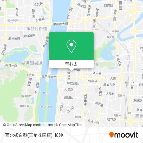 西尔顿造型(三角花园店)地图