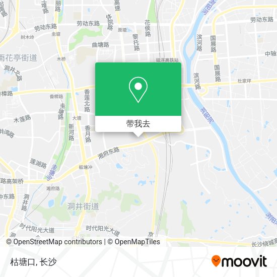 枯塘口地图