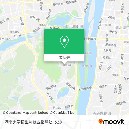 湖南大学招生与就业指导处地图