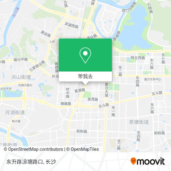 东升路凉塘路口地图