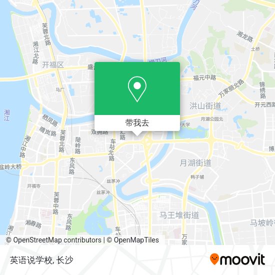 英语说学校地图