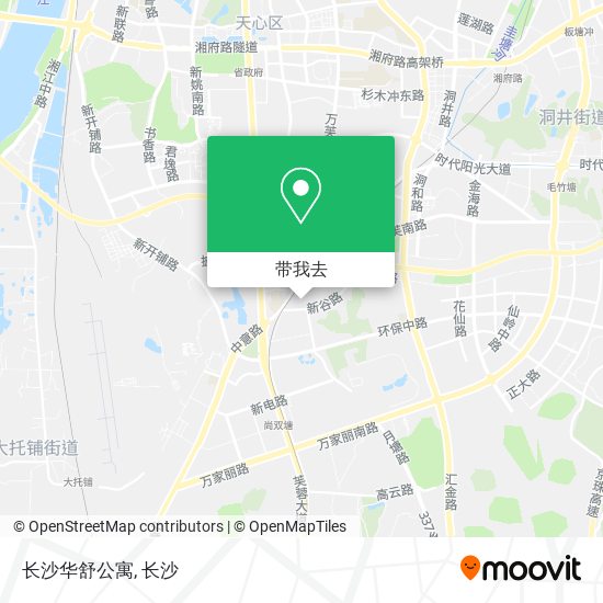 长沙华舒公寓地图