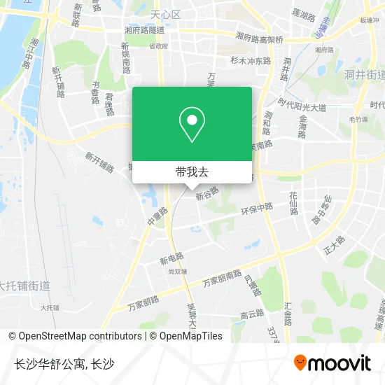 长沙华舒公寓地图