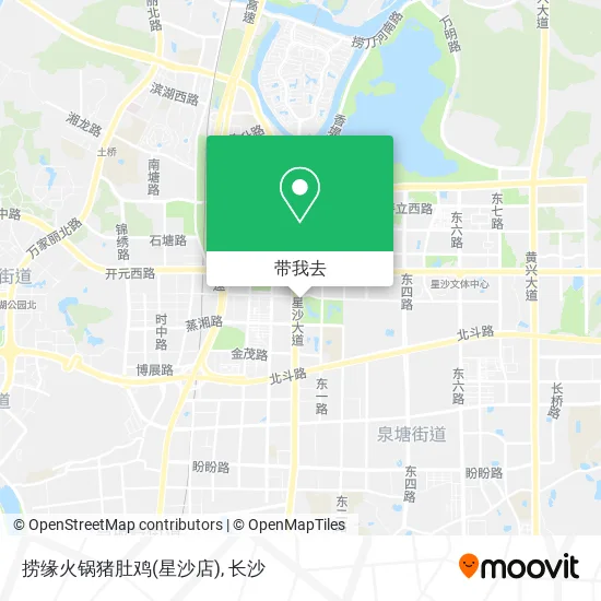 捞缘火锅猪肚鸡(星沙店)地图