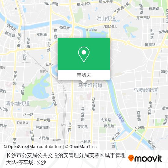 长沙市公安局公共交通治安管理分局芙蓉区城市管理大队-停车场地图