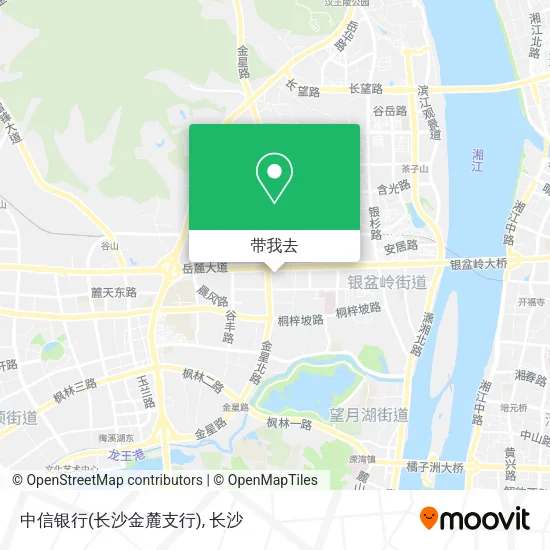 中信银行(长沙金麓支行)地图