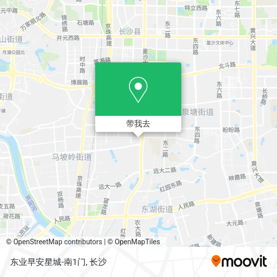 东业早安星城-南1门地图