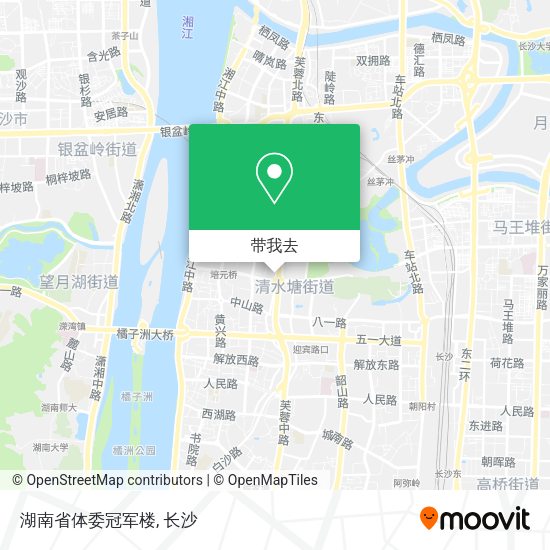 湖南省体委冠军楼地图