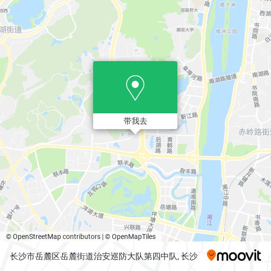 长沙市岳麓区岳麓街道治安巡防大队第四中队地图