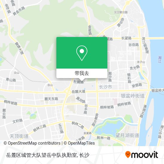 岳麓区城管大队望岳中队执勤室地图