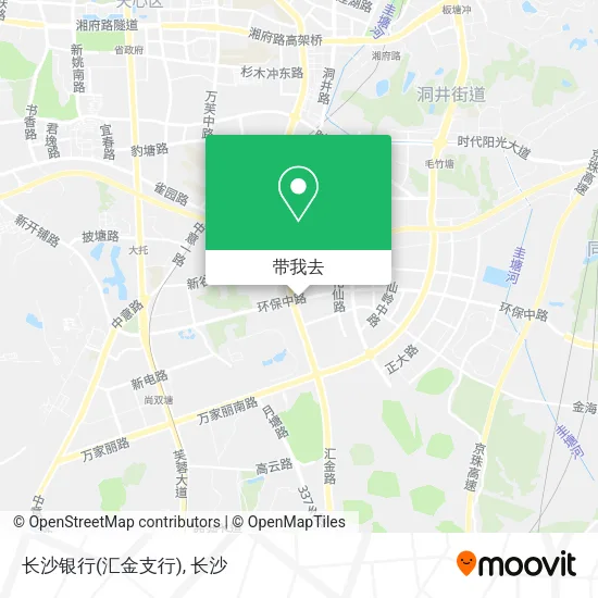 长沙银行(汇金支行)地图