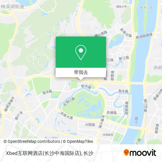 Xbed互联网酒店(长沙中海国际店)地图