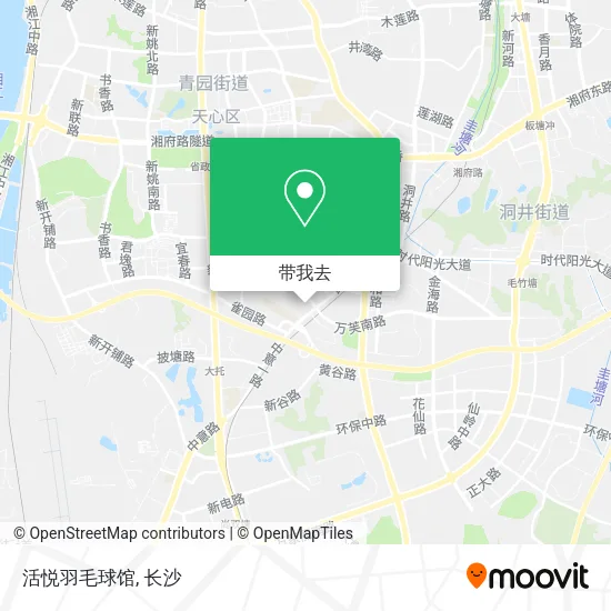 活悦羽毛球馆地图