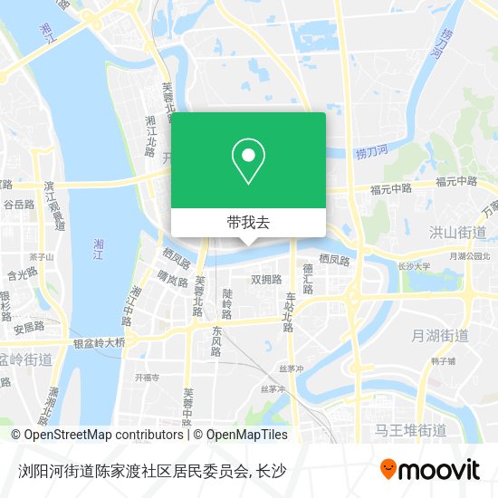 浏阳河街道陈家渡社区居民委员会地图