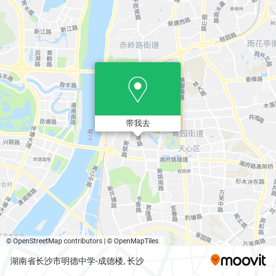 湖南省长沙市明德中学-成德楼地图