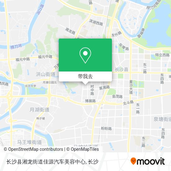 长沙县湘龙街道佳源汽车美容中心地图