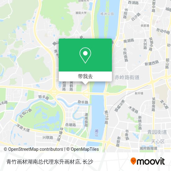 青竹画材湖南总代理东升画材店地图