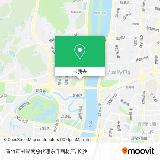 青竹画材湖南总代理东升画材店地图