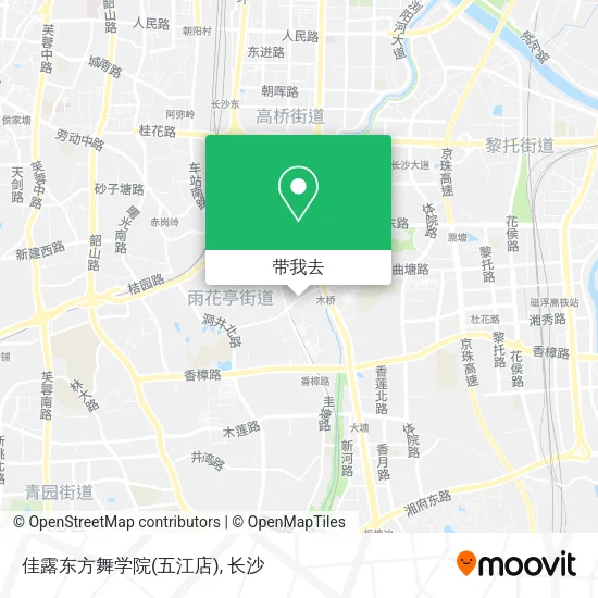 佳露东方舞学院(五江店)地图