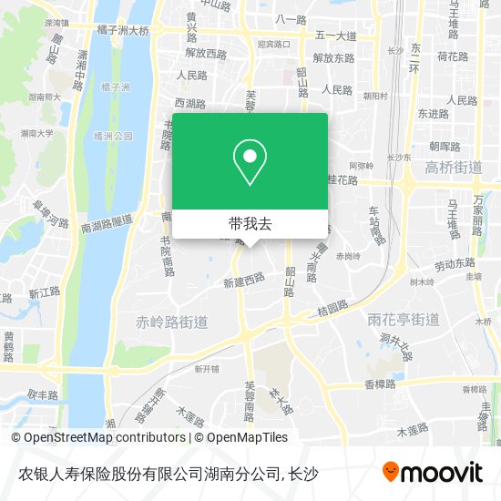 农银人寿保险股份有限公司湖南分公司地图