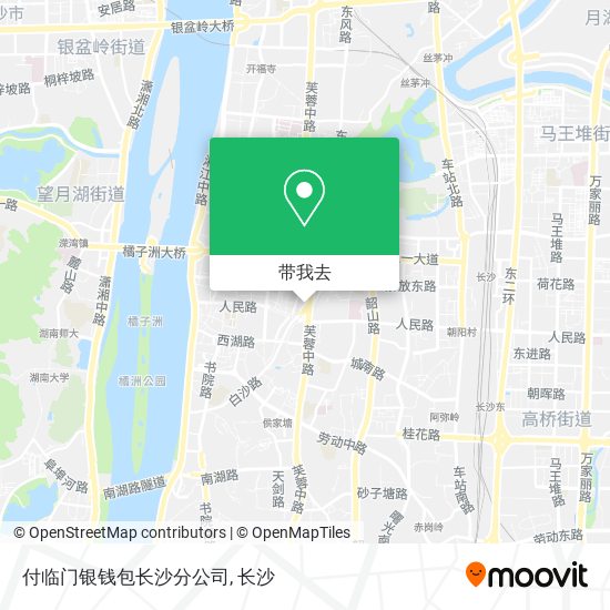 付临门银钱包长沙分公司地图