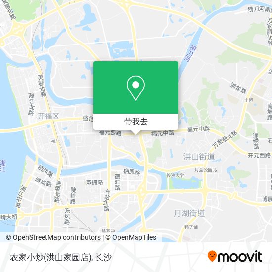 农家小炒(洪山家园店)地图