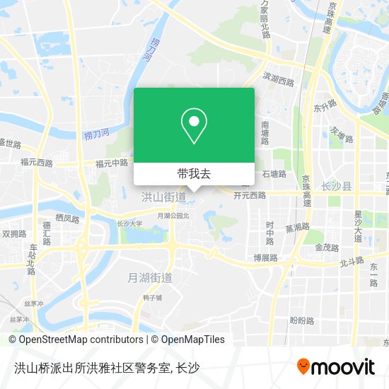 洪山桥派出所洪雅社区警务室地图