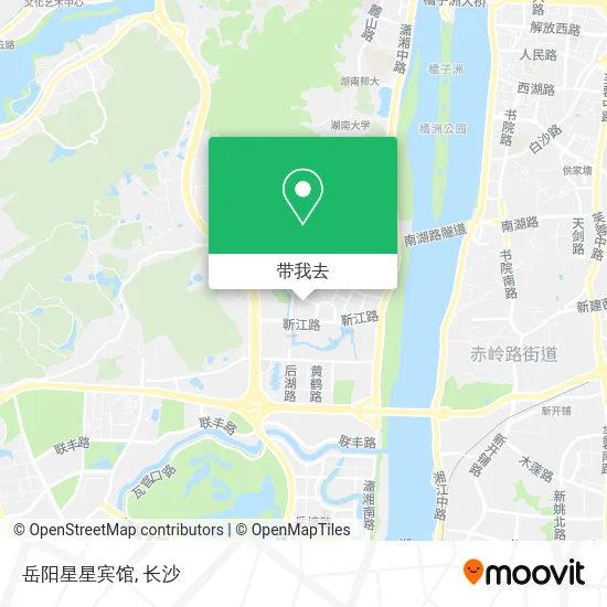 岳阳星星宾馆地图