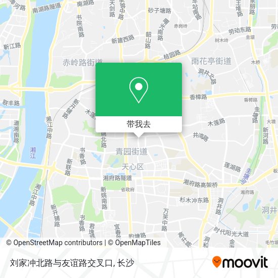 刘家冲北路与友谊路交叉口地图